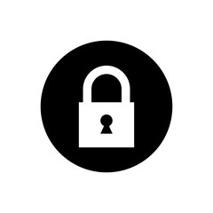 Lock icon. Encryption icon. Lock Icon in trendy flat style isolated on white background. Security symbol for web design