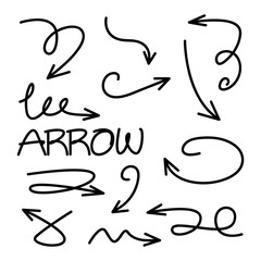 doodle arrow vector illustration