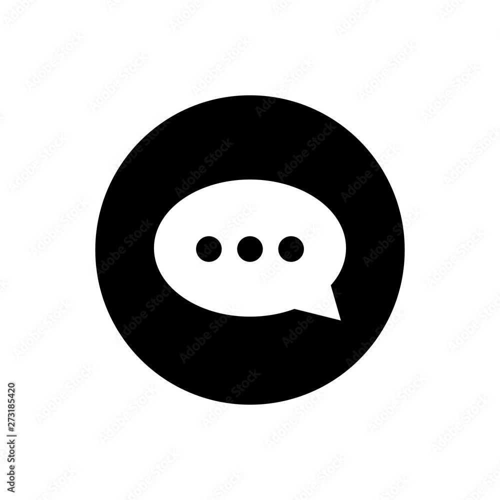 Poster chat icon vector. chat icon in trendy flat style isolated on grey background. speech bubble symbol f