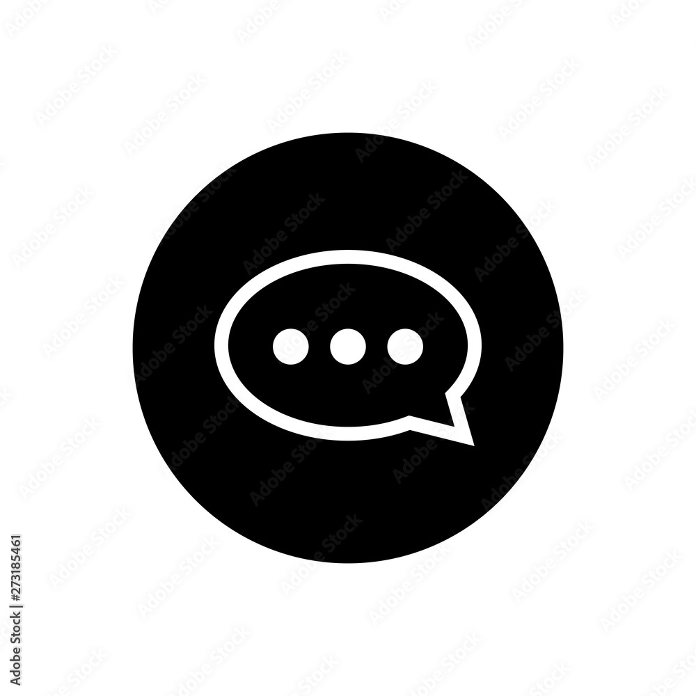 Poster chat icon vector. chat icon in trendy flat style isolated on grey background. speech bubble symbol f