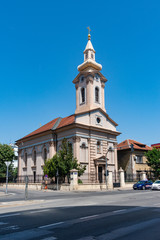Fototapeta na wymiar Novi Sad, Serbia June 13, 2019: Slovak Evangelical Church in Novi Sad, Serbia
