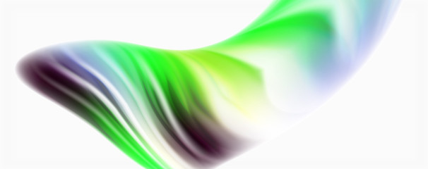 Glossy colorful liquid waves abstract background,, modern techno lines