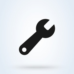 Repair Wrench Simple modern icon design illustration.
