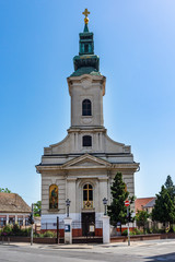 Fototapeta na wymiar Novi Sad, Serbia June 13, 2019: Slovak Evangelical Church in Novi Sad, Serbia