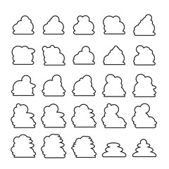 cloud scapes and cloud bubble icons