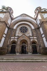 Novi Sad, Serbia June 11, 2019: Novi Sad Synagogue is one of many cultural institutions in Novi Sad, Serbia, in the capital of Serbian the province of Vojvodina.