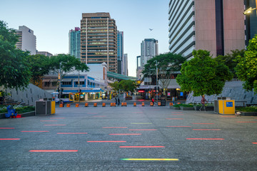 Obraz premium Brisbane city skyline at twilight in Australia