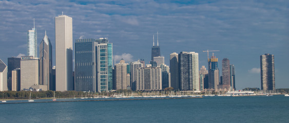 Chicago Cityscape with its numerous skyscrapers