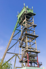 Old mine tower at the former mine