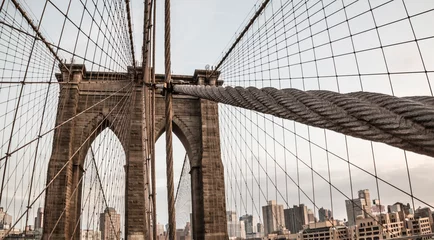 Foto op Aluminium Brooklyn Bridge © Dario