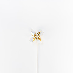 Small Golden Pinwheel toy fan