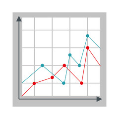 Obraz premium statistics bars isolated icon vector illustrator