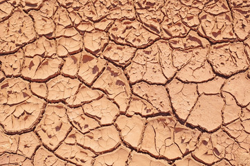 Dry cracked ground
