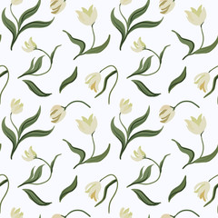 Botanic seamless pattern