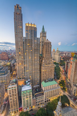 Fototapeta na wymiar New York City Blocks at Twilight