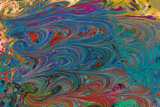 Abstract marbling art patterns  as colorful background