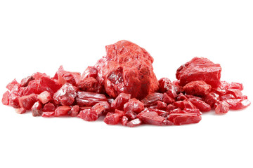 cinnabar isolated on white background