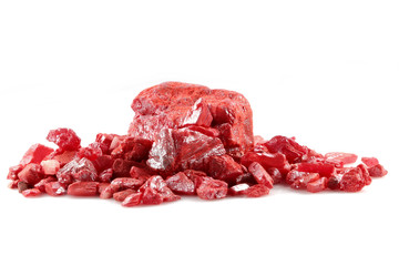 cinnabar isolated on white background