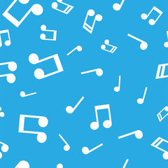 Seamless pattern with music notes
