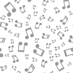 Seamless pattern with music notes