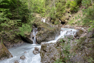 Bürser Schlucht, Vorarlberg, Austria - the most beautiful landscapes in the Alps with an almost...