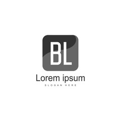 BL Letter Logo Design. Creative Modern BL Letters Icon Illustration