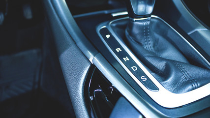 Car interior - gear shift