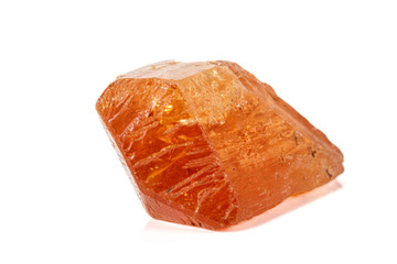Macro tourmaline mineral stone on white background