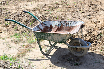 Wheelbarrow for household and construction work