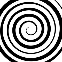 psychedelic figure of a spiral, circulation. flat vector