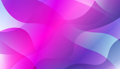 Abstract Wavy Background. Design For Cover Page, Poster, Banner Of Websites. Vector Illustration with Color Gradient.