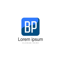 Obraz premium BP Letter Logo Design. Creative Modern BP Letters Icon Illustration