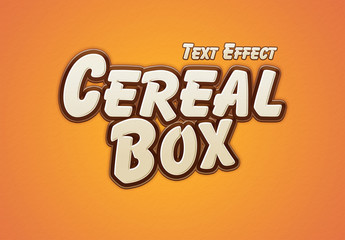 Cereal Box Style Text Effect