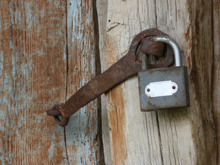 locked old door