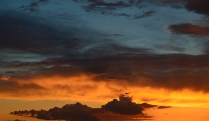 sunset over sea