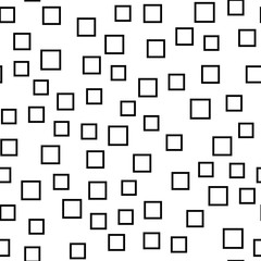Random squares pattern. Abstract background. Geometrical square elements texture.