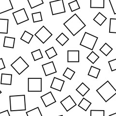 Random squares pattern. Abstract background. Geometrical square elements texture.