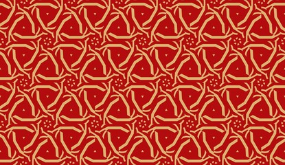 Fototapeta premium Pattern with abstract illusion triangles. Vector Seamless illustration. For your business, presentation, fashion print.