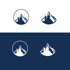 Mountain and Rock Flat Logo