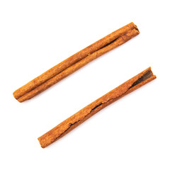 cinnamon sticks on a white background, candiedness, isolate for designers