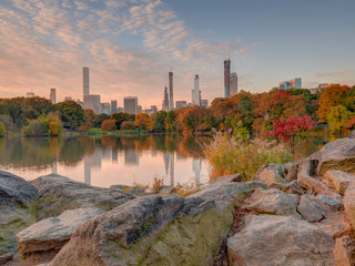 Autumn in Central Park - obrazy, fototapety, plakaty
