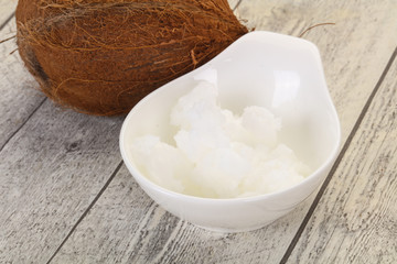 Dietary Coconut oil in the bowl