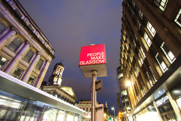 Glasgow Gallery of Modern Art Merchant City at night © lisa_h