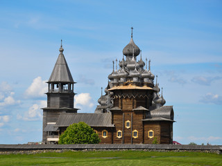 old wooden church in russia