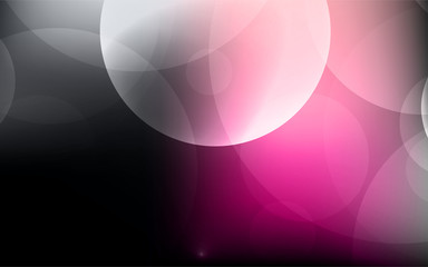 Abstract Bokeh white circle background