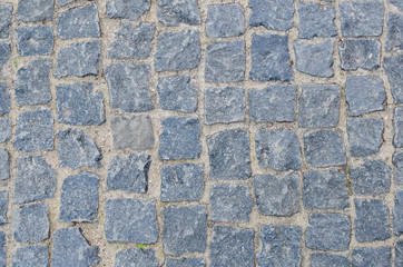 texture of gray street pavers