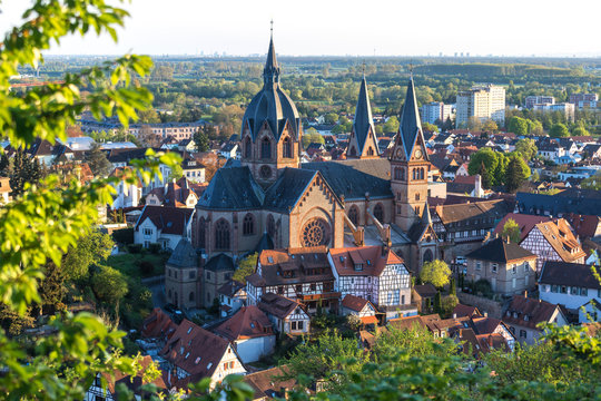 historic city heppenheim bergstrasse hesse germany