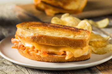 Homemade Korean Grilled Cheese Sandwich