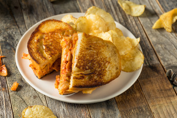 Homemade Korean Grilled Cheese Sandwich