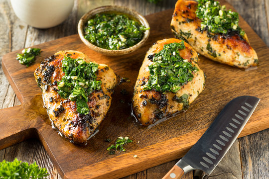 Homemade Grilled Chimichurri Chicken Breast